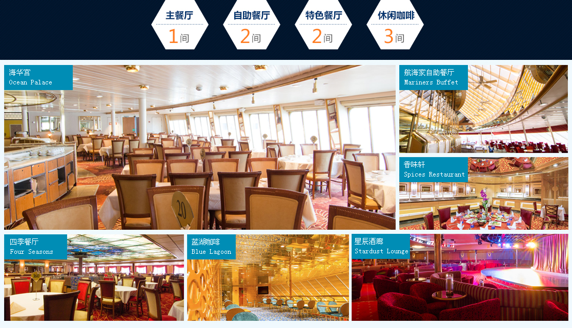 天秤星号邮轮美食餐厅