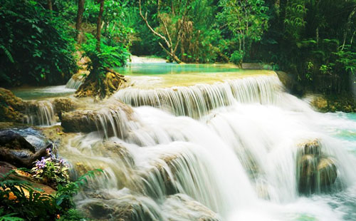 老挝-光西瀑布
