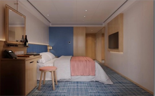 豪華陽臺(tái)大床房圖片