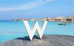 馬爾代夫【W(wǎng)寧?kù)o島】7天5晚自由行<2晚沙屋別墅+2晚水屋別墅+早晚餐>