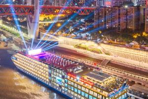 長江如歌夜景圖